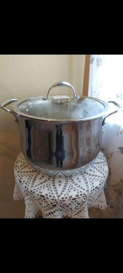OLLA DE 15 QT DE ACERO INOXIDABLE TRI PLY PRINCESS HOUSE 🌹🌷