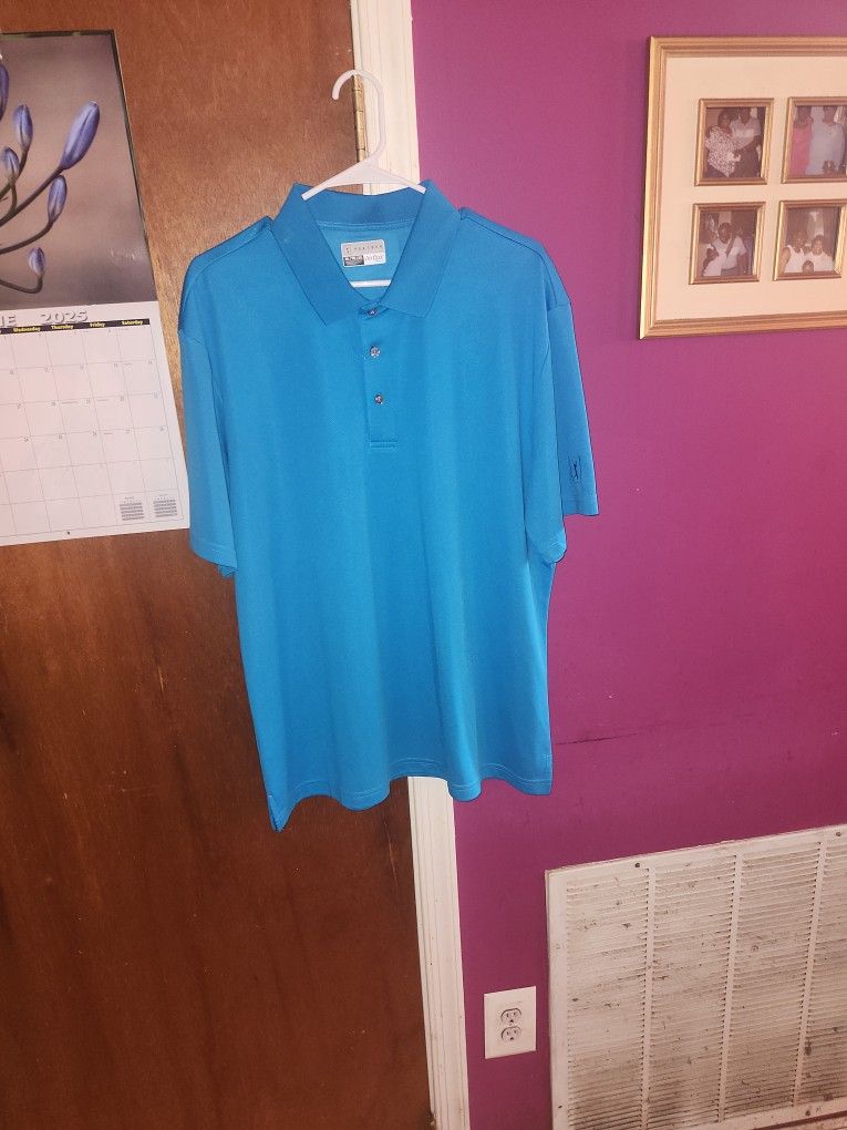 BRAND NEW AUTHENTIC PGA TOUR AIRFLUX GOLF SHIRT. SIZE MENS XL.