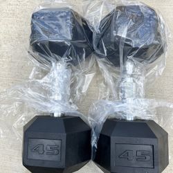 Hex Dumbbells 💪 (2x45Lbs) for $70 Firm on Price 