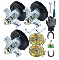 Lawn Mower Spindle & Pulley Kit (3 Pack) – Cub Cadet / Troy-Bilt (Complete Set)