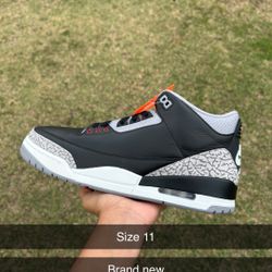 Jordan 3 Black Cement Size 11