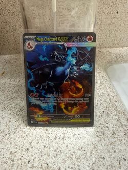 POKÉMON CARD MEGA CHARIZARD X ex 125/094 Me02 Phantasmal Flames Holo 