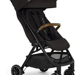 Nuna TRVL Self-Folding Compact Stroller - Caviar