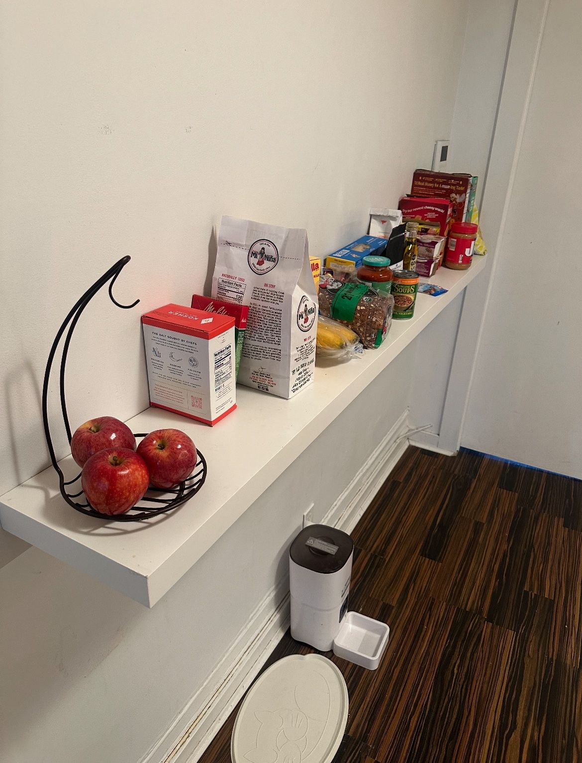 Long White Floating Shelf