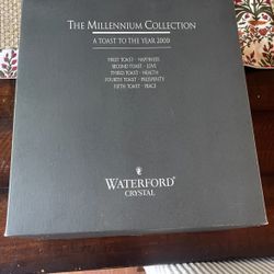 Waterford Crystal Millennium Collection 2000 champagne flutes