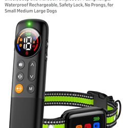 Shock, Beep and Vibration Only, 3300FT Long Range, Waterproof Rechargeable, Safety Lock, No Prongs, for Small Medium Large Dogs