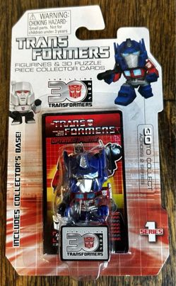 Hasbro Transformers Optimus Prime Figurine 3D Puzzle Piece & Card Hasbro 2014