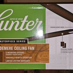 NEW! Hunter 54" Masterpiece Series Windemere Ceiling Fan
