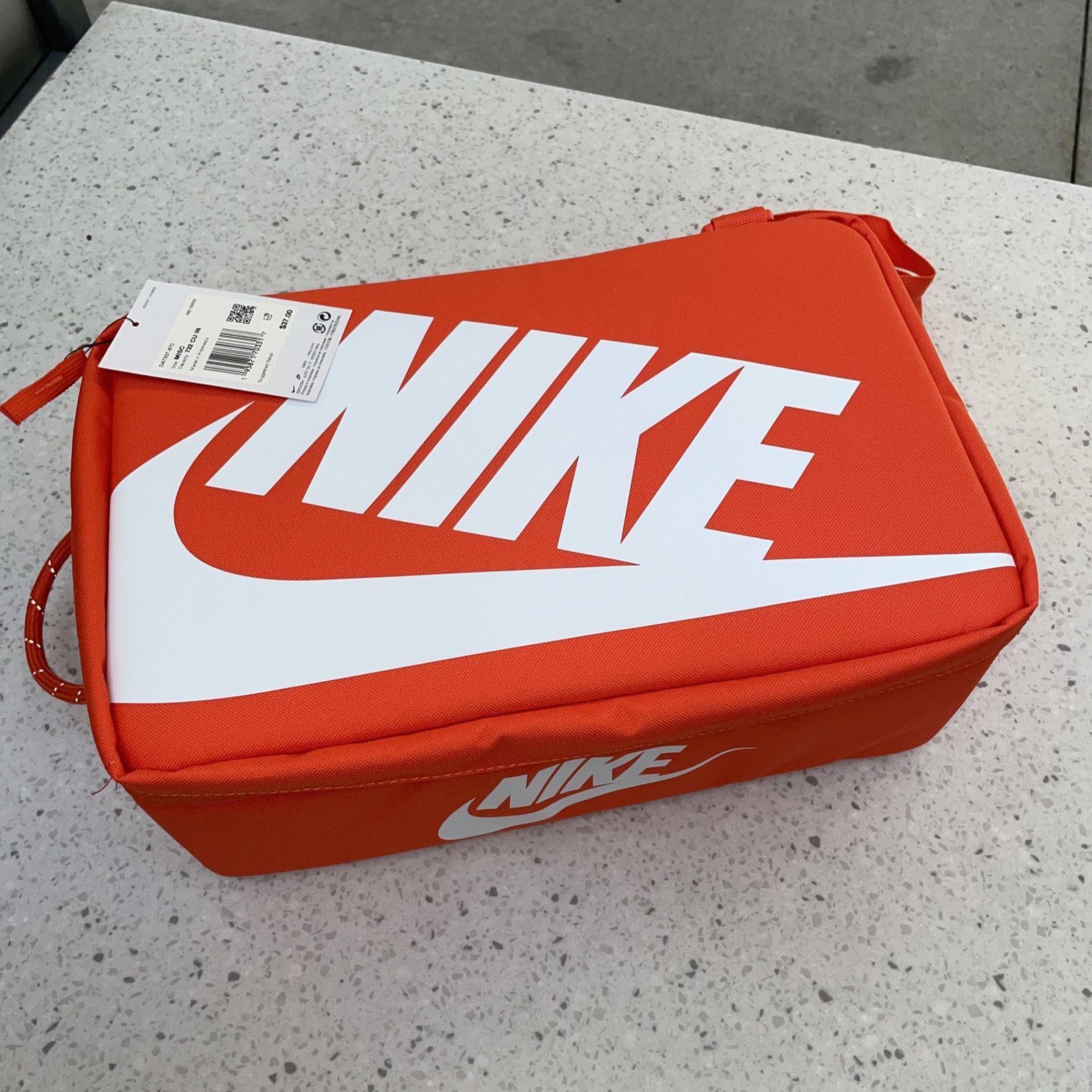 Nike Premium Shoe Box Bag Sneaker Travel Bag Orange White DA7337