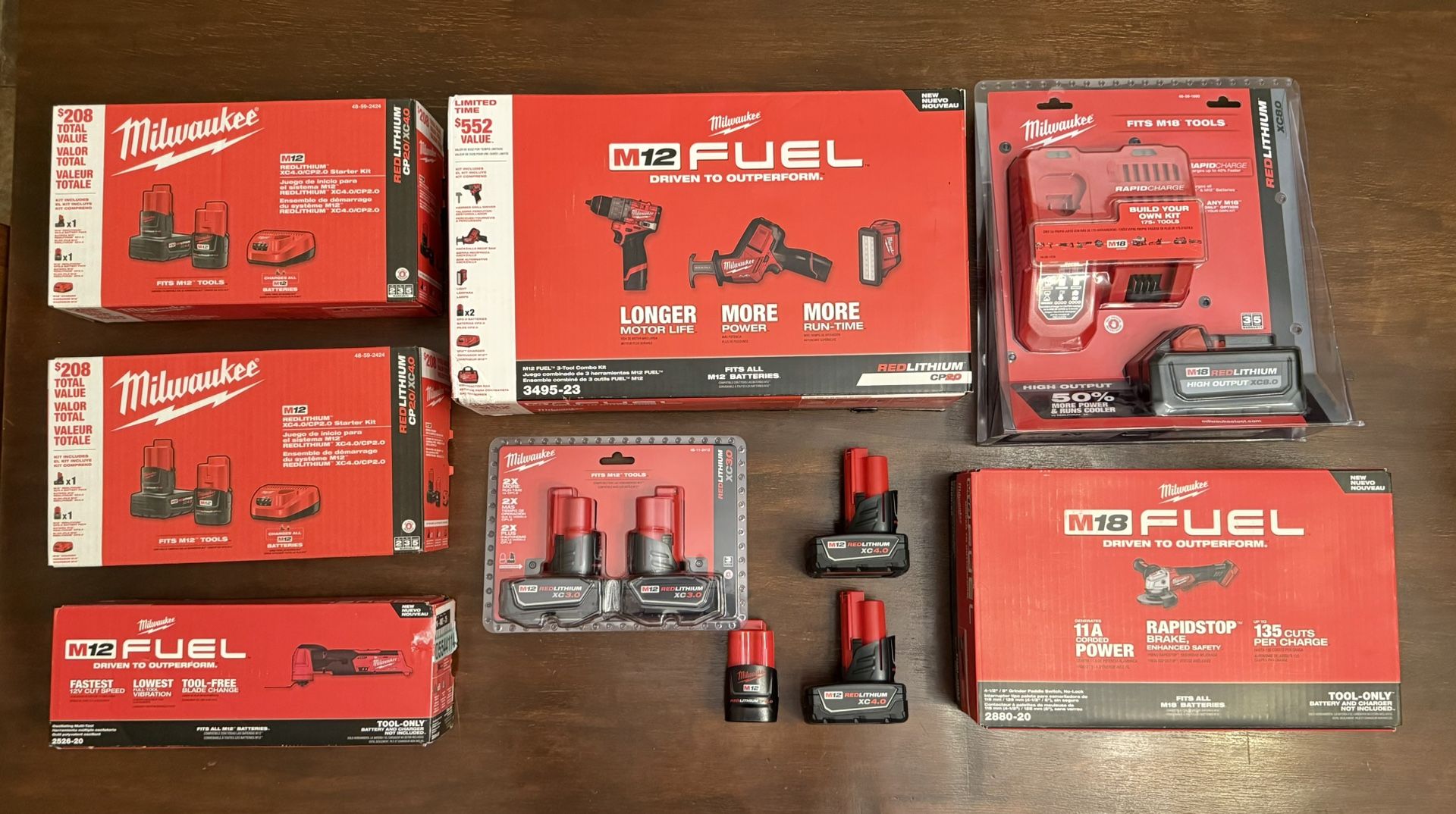 Milwaukee Tools & Batteries M18 M12 - New