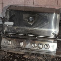 Stainless Steel Jenn Air 5 Burners BBQ Grill Island
