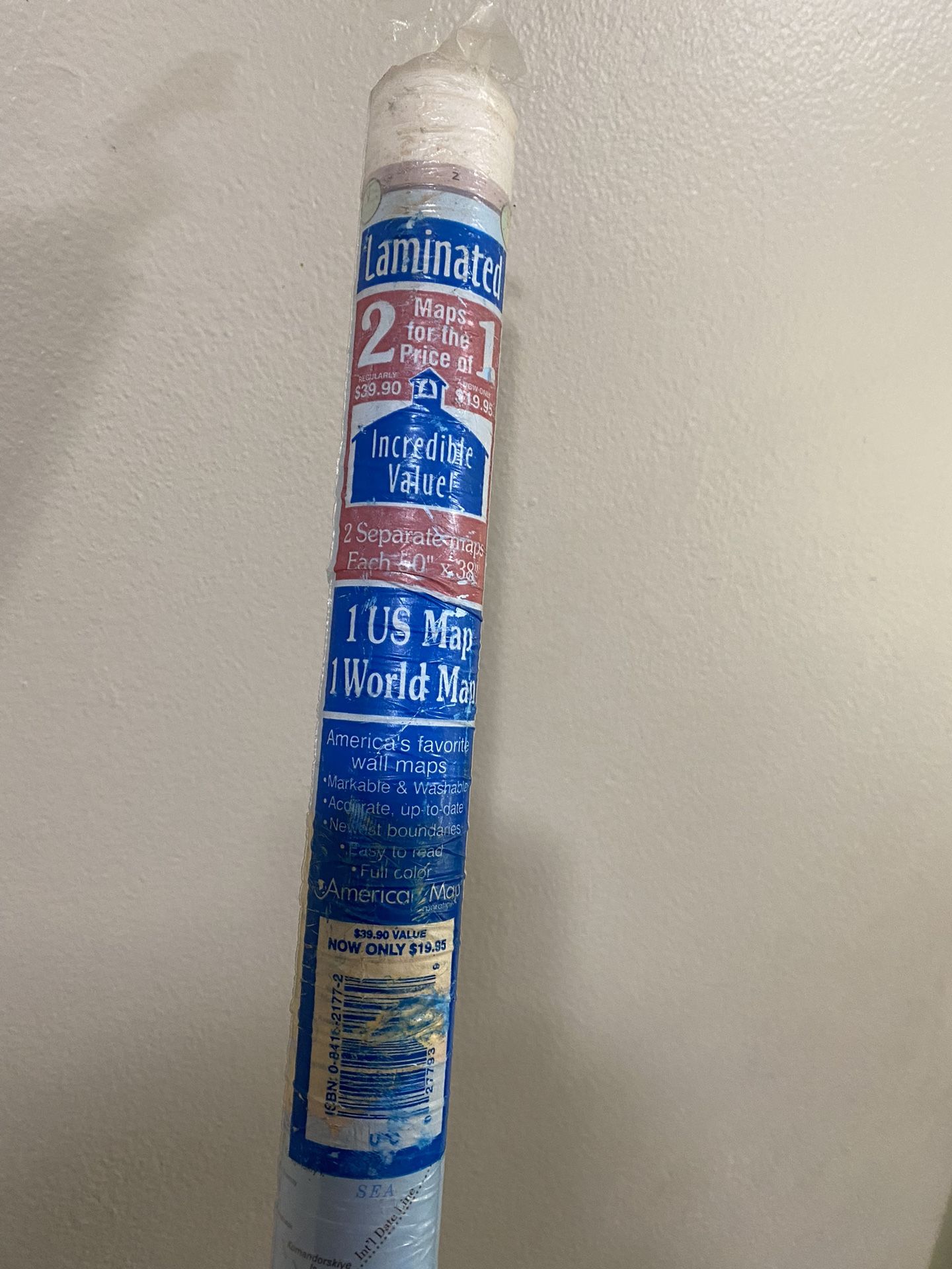 NEW Laminated World Map 
