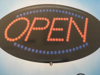Open sign