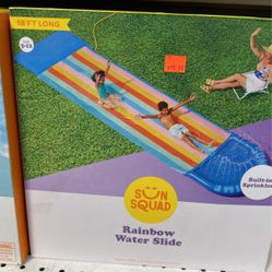 Water Slide W/ Built In Sprinklers