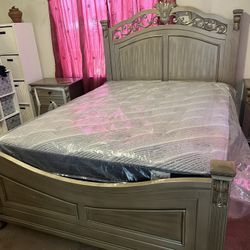 Cama Queen Size Nueva En Caja Incluye Colchones 