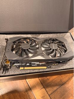 GI GABYTE GeForce GTX 1660 Ti OC 6G 192-bit GDDR6 DisplayPort 1.4 HDMI 2.0B with Windforce 2X Cooling System Graphic Cards- Gv-N166TOC-6GD