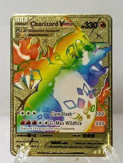 Pokemon VMAX Rainbow Charizard Limited Edition Rare Gold Plated Metal Foil  Card Collectors Edition for Sale in Ontario, CA - OfferUp