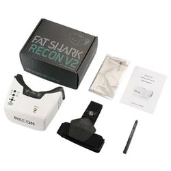 Fat Shark Recon V2 - Analog FPV Goggles w/ Linear Antenna - Great Condition