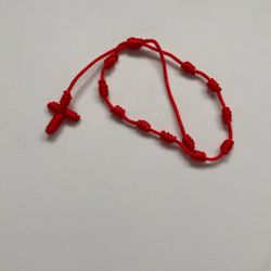 Kabbalah Red String Cross Bracelet 