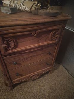 Oak pairs dresser
