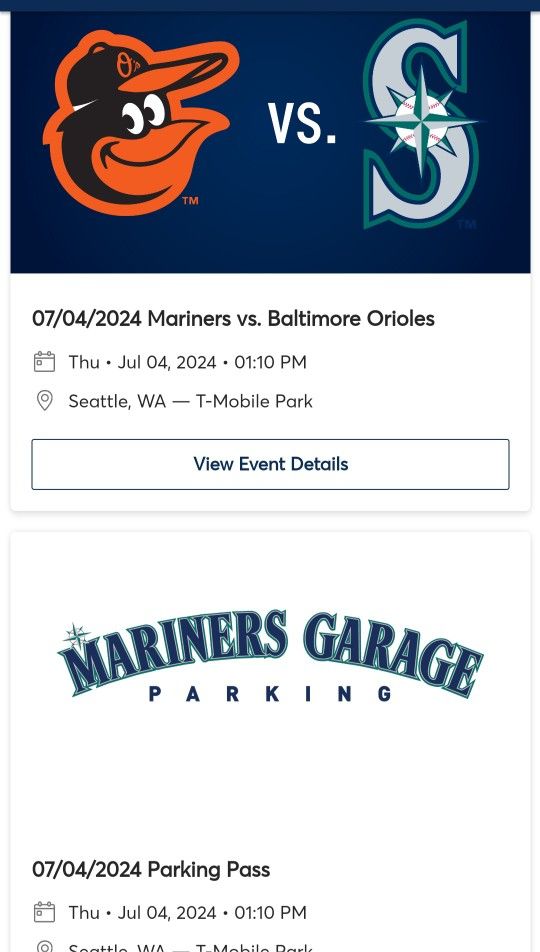 Diamond Club Mariners Tickets