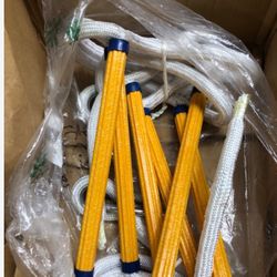 Fire Escape Ladder with Hooks  (one story)