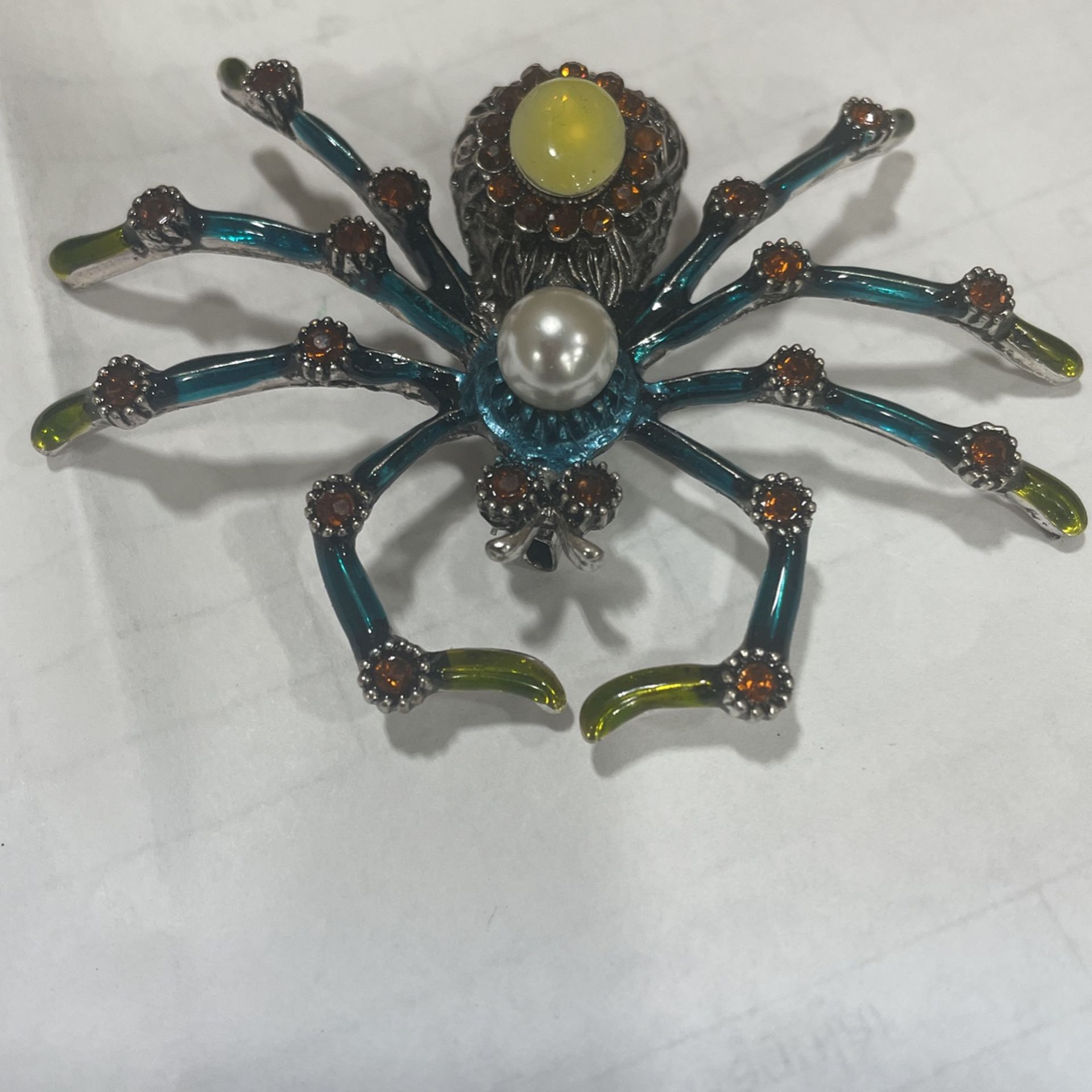 Spider Tarantula Brooch/Spider Enamel Brooch Insect Rhinestone Pin Women Men Brooches Simulated Spiders Scarf Clip Clothes Pins Jewelry