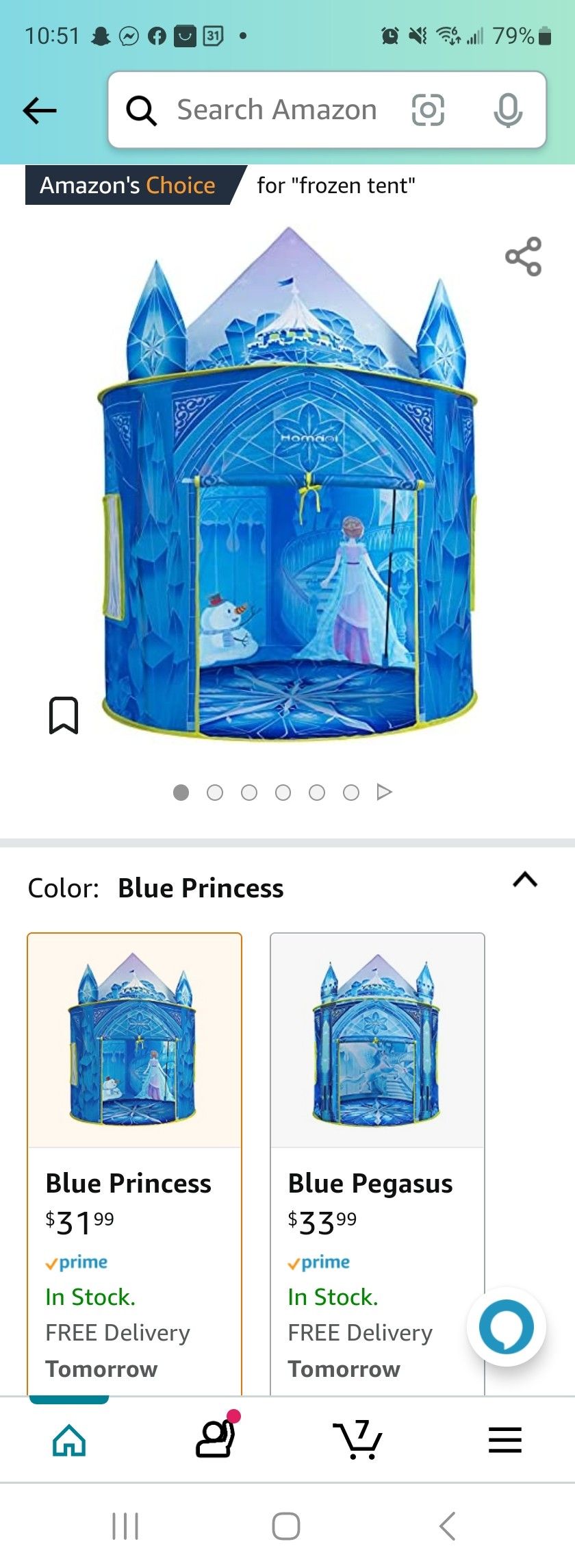 Elsa Castle For Kids