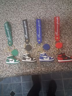 Mini Sneaker Keychains Set of 4
