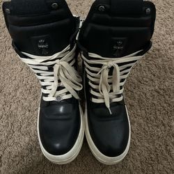 rick owen chrome heart geobaskets