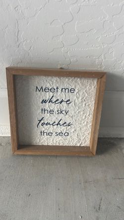 Wood Framed Quote Wall Sign