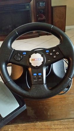 Play station 2 racing wheel w/ pedals