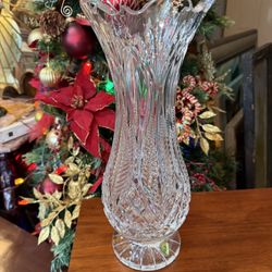 Mid Century Crystal Vase