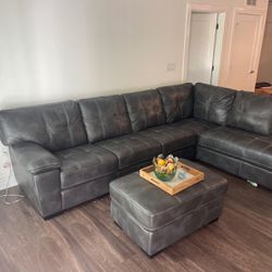 Black Grey Sectional