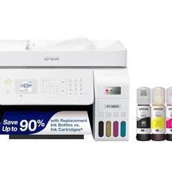 Epson EcoTank ET-4800 Wireless All-in-One Cartridge-Free Supertank Printer with Scanner, Copier, Fax, ADF and Ethernet – Ideal-for Your Home Office, W