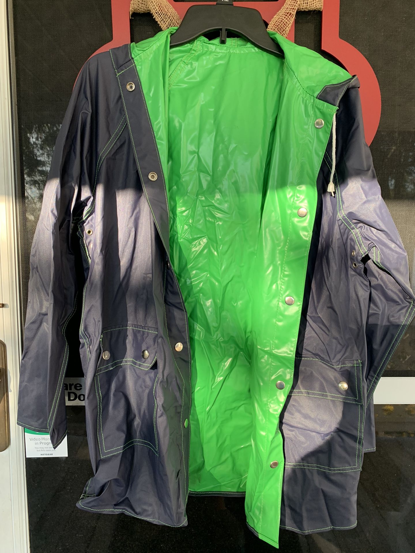 Woman’s reversible raincoat