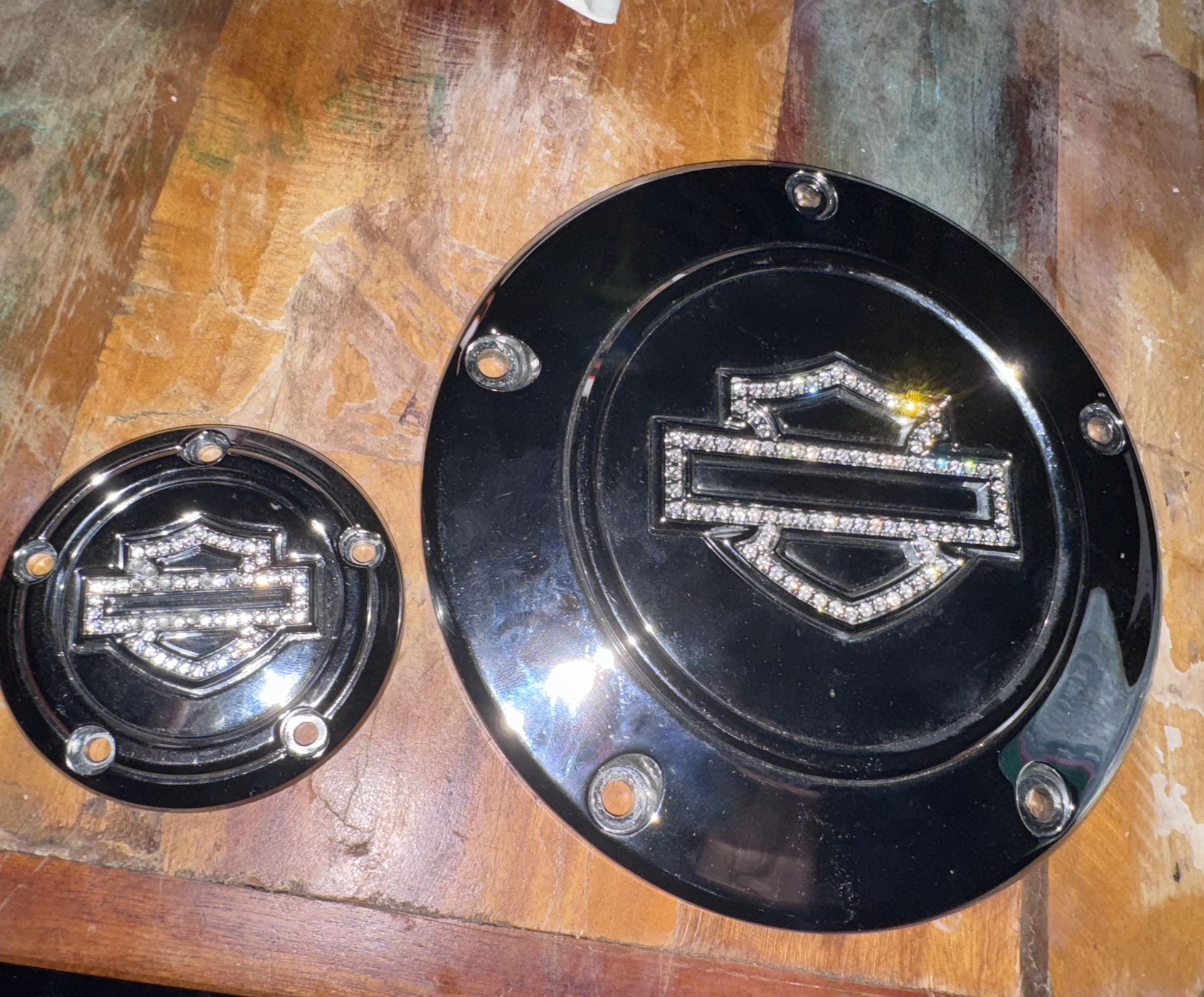 Bling Harley Davidson Derby Covers  5  Hole 