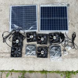 Solar Powered Fan Kit 20W with 3 Fans Each