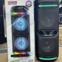 Dual 12" Woofer Portable Party Speaker 