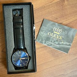 OLEVS Blue Quartz Watch - Never Worn! Offers Welcome!