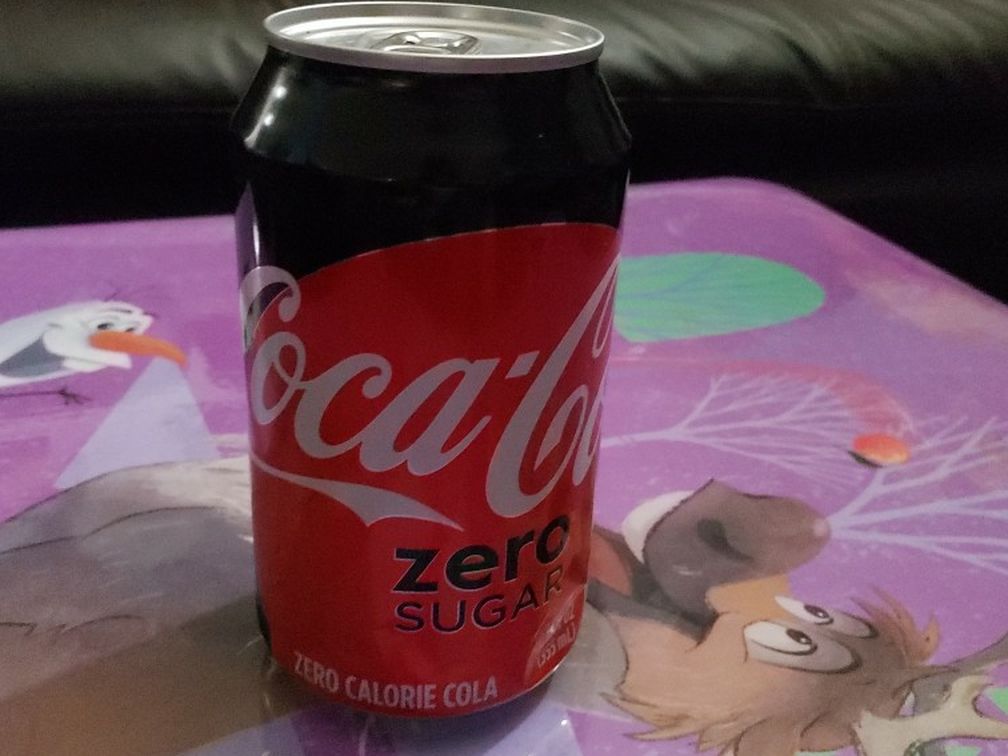 Sealed Empty Coke Zero Can
