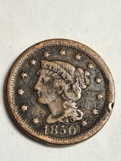 1850 Large Cent - Antique U.S Coin
