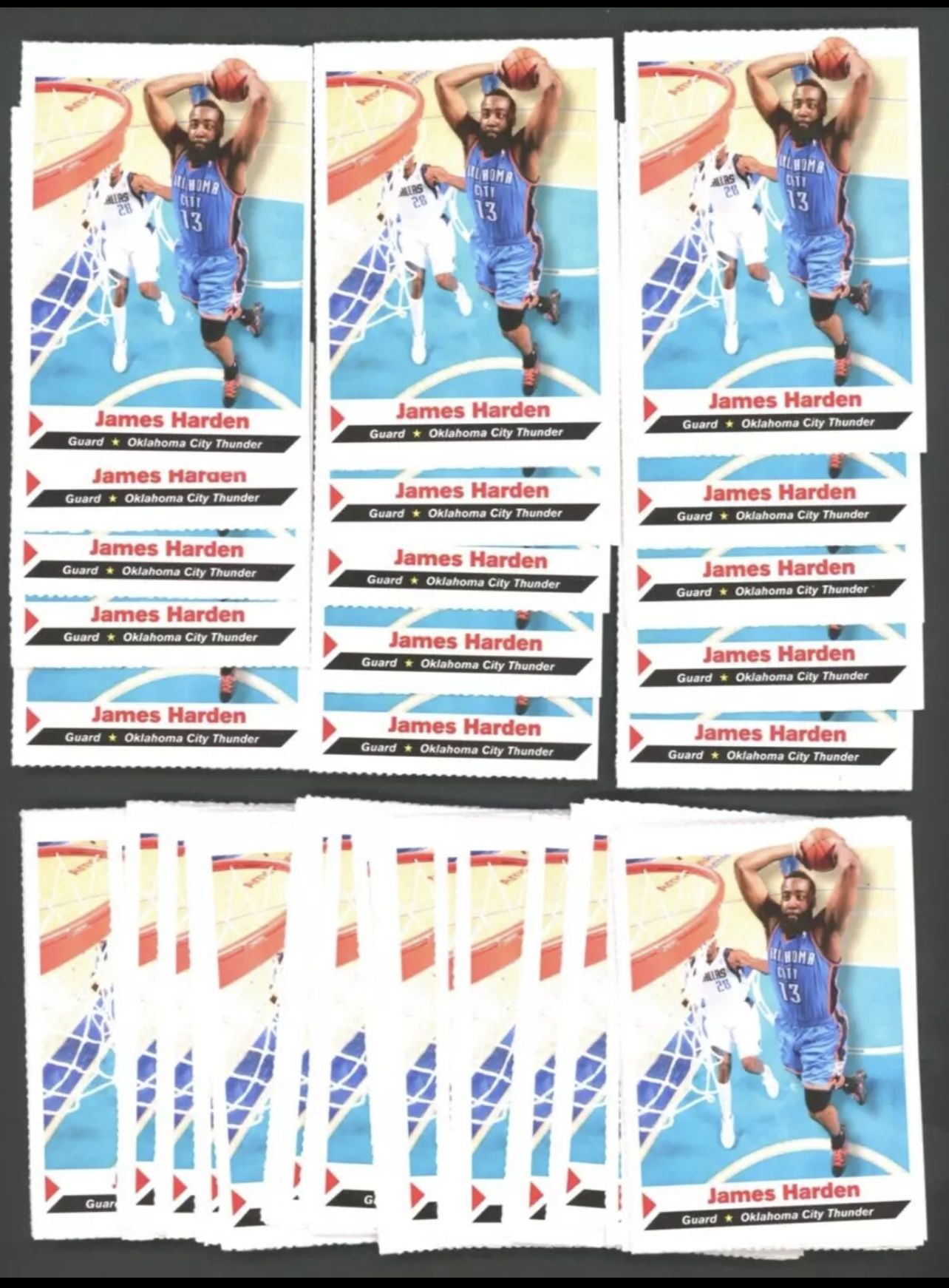 LOT OF 50 JAMES HARDEN HIGH GRADE Lot of (50) 2012 SI Sports Illustrated For Kids RC BASKETBALL CARDS
