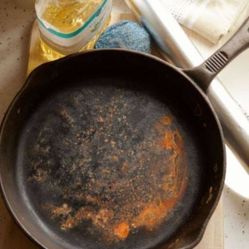 Does Your Cast Iron Skillet / Stoneware Look Like This??