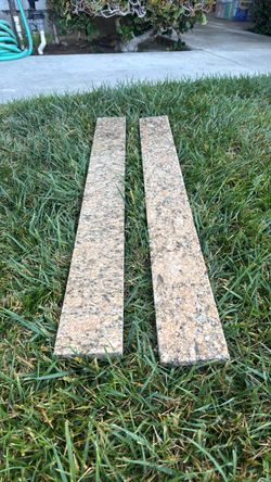 Granite remnants for backsplash or threshold