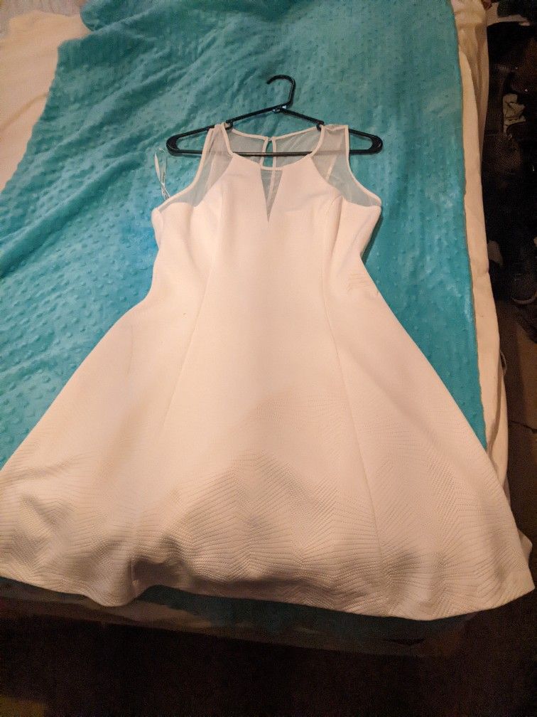 White Aline Cocktail Dress
