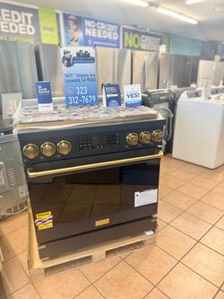 THOR 36 Inch Professional Gas Range with Tilt Panel Touch Control in Black/Bronze