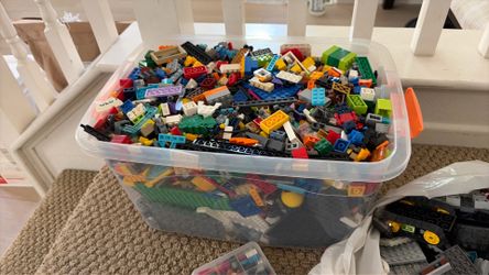 Big lot of Lego bricks with instructions