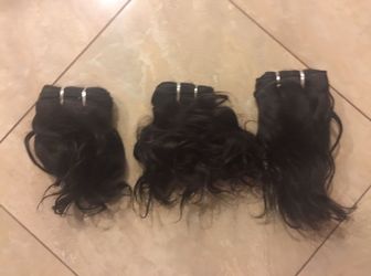 Virgin Indian Hair Short Bundles 8” 9” 10” 11”…..Body Wave, Curly & Straight