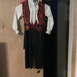 Vampire Costume With Cape Kids Size 5